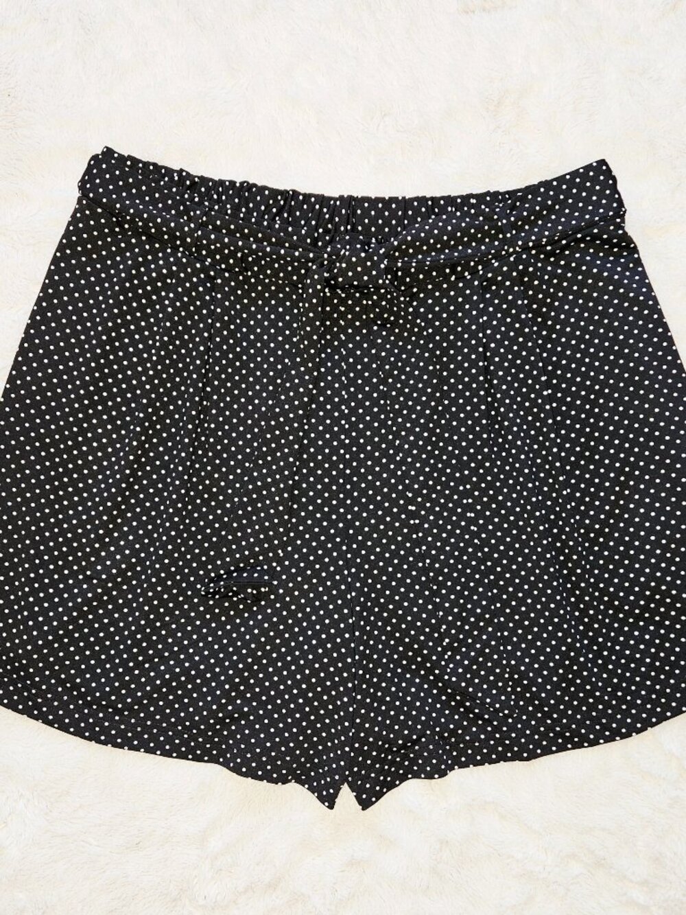 Robert Louis Women's Elastic Waist Pull-On Shorts Polka Dot Plus Size 2X